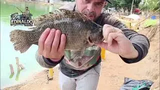Pescaria na di&aacute;ria pesqueiro recanto Favaro em Capivari sp 