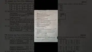 PUC-1, Statistics,  midterm exams, karnataka boards 2025-26