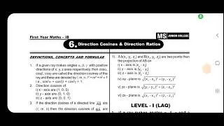 JUNIOR INTER MATHS 1B DC&DR GUN SHORT QUESTIONS INTER 1ST YEAR MATHS 1B DC AND DR IMP QUESTIONS