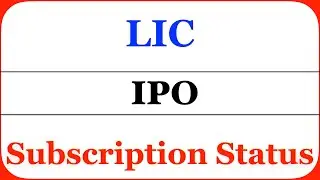 LIC IPO Subscription Status #shorts