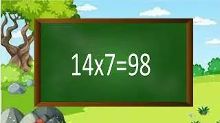 Table of 14 | Learn Multiplication Table of 14x1=14