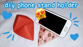 origami tutorial easy : paper phone stand holder | SARAH DELLASA