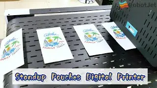 Packaging paper bags printing machine: custom pouches single pass digital printer! #printing