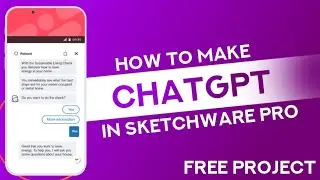 How to make and Setup ChatGPT project in Sketchware Pro | Sketchware pro tutorial 2023 |