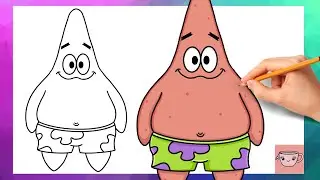 How To Draw Patrick Star from Spongebob Squarepants | Easy Drawing Tutorial