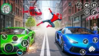 Spider Rope Hero Rescue Game 3D Gameplay 