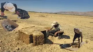 Nomads Building a Dog House | Traditional Way to Protect Puppies in the Wild