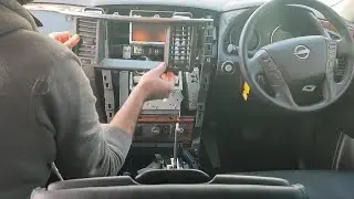 Nissan Patrol Y62 CarPlay and Android Auto - Installation: Removing the dash panels and screen