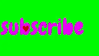 Subscribe Button animated pink |Free stock videos |Green screen|No copyright video