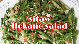 How to make String Beans Salad/sitaw salad/Ilokano salad with a twist/Lasang pinoy