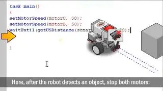 Forward until near (EV3 Rembot Physical Robot)
