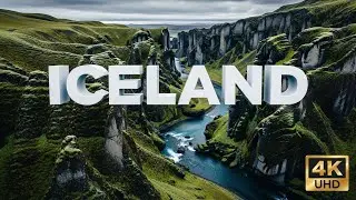 FLYING OVER ICELAND (4K Video UHD) - Calming Piano Music With Beautiful Nature Video For Relaxation