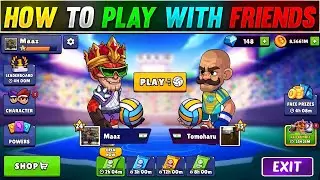 HOW TO PLAY WITH FRIENDS IN VOLLEYBALL ARENA || VOLLEYBALL ARENA ARKADAŞLA OYNAMA