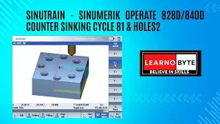 Уроки | Siemens Shopmill | Начало работы с фрезерным станком SINUMERIK 828D/840D | Зенковка | Цик...