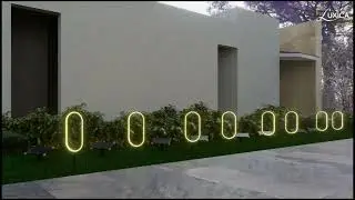 Oval Faro Con Panel Solar Independiente Para Exteriores IP65, 8 Modos De Iluminacion Luxica Lighting