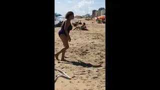 Drunk Woman On the Beach