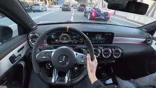 Mercedes-AMG A45S POV | Chasing Pagani Utopia Roadster in Monaco