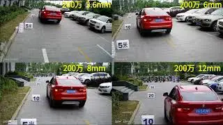 2MP/1080P 3.6mm 6mm 8mm 12mm Lens Viewing Angle Comparison