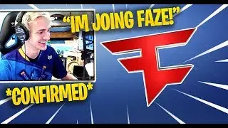 NINJA SAYS HES JOINING FAZE ON STREAM! *CONFIRMED*
