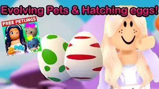 Evolving pets in Ropets so I can complete my Collection!!