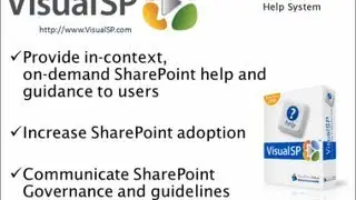 VisualSP - In-Context, On-Demand Support for SharePoint 2010 End Users