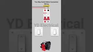2 Way Switch Motor Connection Wiring Water Pump Two Way Switch #wiring #shorts #video  #viral