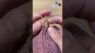 Purl through back loop (ptbl) #knitting #handknit