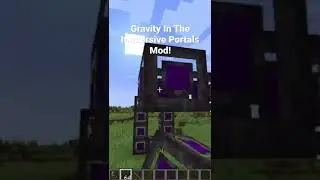Gravity In The Immersive Portals Mod! #minecraft #shorts