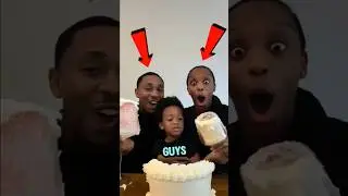 Their son decided to pull a little prank during the gender reveal 😅🎈