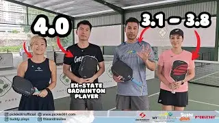 Мы бросили вызов бывшему игроку сборной штата Ричи (4.0+) и тренеру по пиклболу Синни (3.9+).