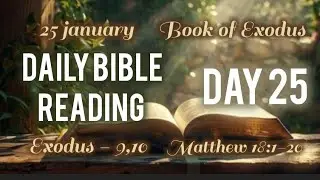 Daily Bible Reading | Day - 25|Bible Reading planner ||| Exodus ch 9,10||Matthew ch - 18:1-20
