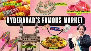 Inside Hyderabad&rsquo;s 400-Year-Old Bangle Market | Laad Bazaar #Hyderabad #Charminar #yomridabi