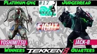 PlatinumGNG (Yoshimitsu) VS. JudgeDread (Jack-8) - Tekken 8 - Winners Quarter - Monthly Level Up 17