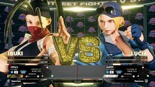 SFV CE Ibuki(Ultimate Grand Master) vs Lucia(Ultimate Grand Master)