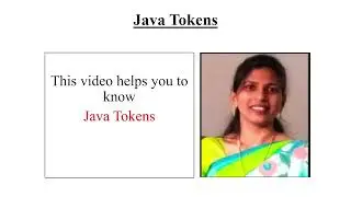Java Tokens||N.Rajini Kiranmai