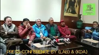 Leh apex body (LAB) & Kargil Democratic Alliance (KDA) held a press conference at Leh