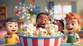 Three Little Toy Popcorns Pop Pop Pop | Nursery Rhymes for Kids & Baby Songs