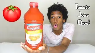 64oz Campbell's Tomato Juice Chugged in SECONDS