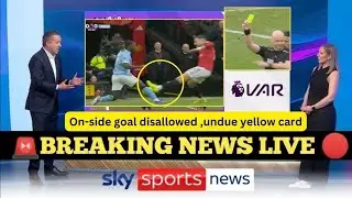 THREE ONSIDE GOALS RULED OUT, MANCHESTER UNITED HIT WRONG YELLOW CARD OFFENCE DECISION 