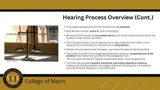 Discipline Hearing Training For Advisors
