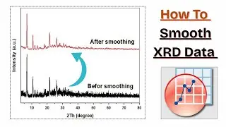 How To Smooth XRD data by Using Spectrum Viewer l XRD l Origin