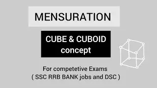 CUBE and CUBOID  concept introduction #mensuration#cube#cuboid#cubeandcuboid#mensurationtricks#maths