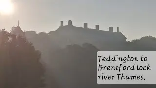 A beautiful early cruise down the Tidal River Thames. Narrowboat journey around Britain #548