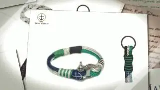 Mens nautical bracelets by Bran Marion.Made in Ireland