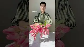 How to arrange tulips at home, modern style #tulips #flowerarranging #tulip #florist #flowers