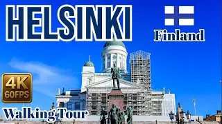 Helsinki Finland Walking Tour in 4K 60fps | Cathedral, Harbour & Parliament &ndash; March 2025