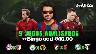 PALPITES E APOSTAS DE FUTEBOL PARA HOJE 24 01 2026 + BILHETE PRONTO (SÁBADO)