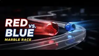 Red vs Blue Marble Race 🔴🔵#asmr