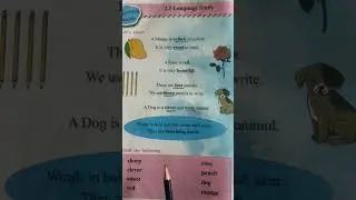 2.5 Language study ( Describing words) std 2nd English (unit 2) M.h board