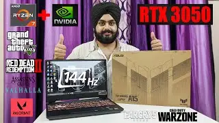 Asus Tuf A15 2021 | Ryzen 7 4800H + RTX 3050 | 8gb Ram vs 16gb | 7 Games Tested | Unboxing & Review😍
